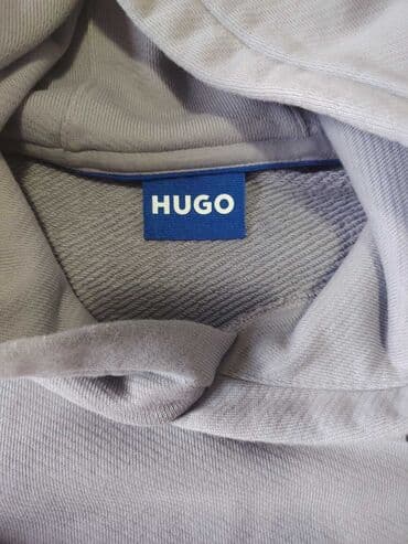 sako velicina m: Duks, L (EU 52), Hugo Boss, bоја - Siva, Sa kapuljačom — 1