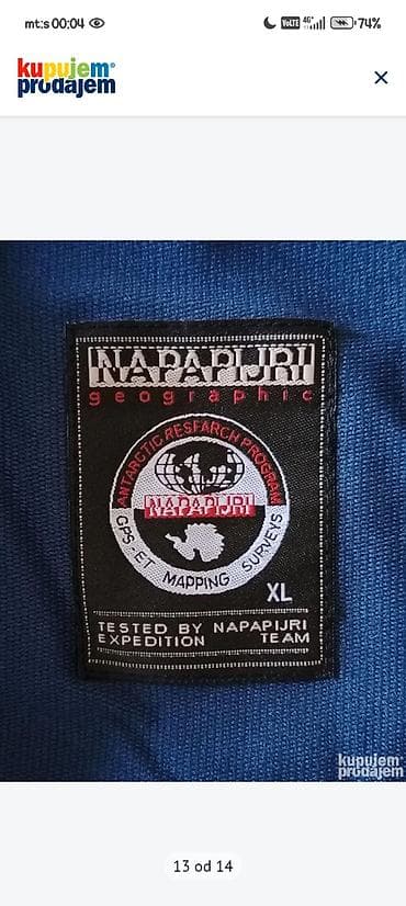 blue land socks: Napapijri muški gornji deo – model MEN 8302 NP Sweat Suit, boja Oil — 9