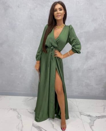 haljine vece velicine: Saten haljina 2800 dinara Veličina S M L XL — 2