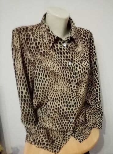 pončo za zimu: M (EU 38), Viscose, Animal, color - Brown — 3