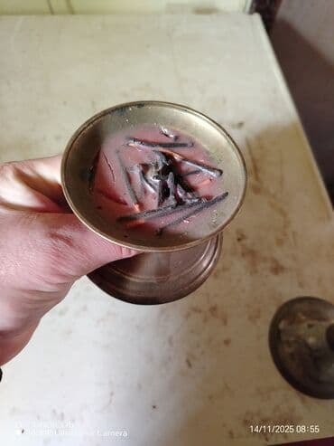 Prehrambeni proizvodi: Set svećnjaka, bоја - Zlatna, Upotrebljenо — 2