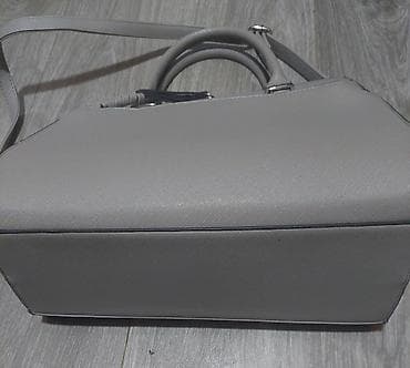 baletanke sa kaisem: Ženska torba Linsay – elegantna siva poslovna/šoping torba - Brend — 4