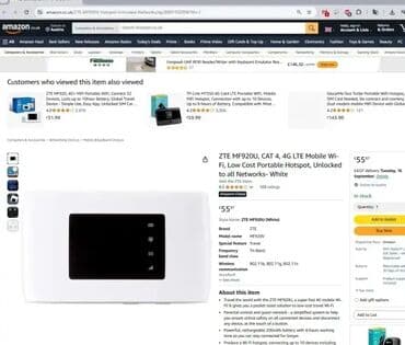 i pad: *** AKCIJA *** #2945 ZTE MF920U, CAT 4, 4G LTE Mobile WiFi; Uređaj — 3