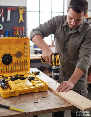 Pneumatski čekići: Akumulatorska šrafciger DEWALT sa čekićem i dodacima Prodajem novu i na lalafo.rs Pneumatski čekići: Akumulatorska šrafciger DEWALT sa čekićem i dodacima Prodajem novu i