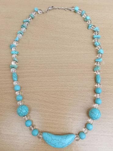 Ogrlica Haulit 4 Ogrlica Haulit poludragi kamen. Dužina-obim