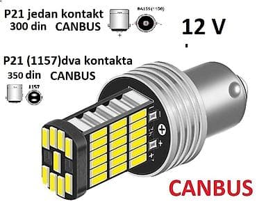 auto delovi kraljevo: CANBUS LED P21 – 12 V - Tipovi grla: - BA15S (1156) – jedan — 1