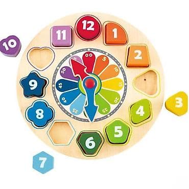 kreativni konstruktor: Hape drvena slagalica sat, 22.5 x 2.6 x 22.5 cm Šifra proizvoda: 00 — 1