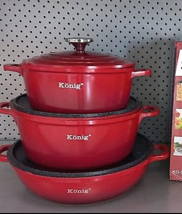 case za kuvano vino cena: König set posuđa – 3 dela - Materijal: masivan liveni aluminijum sa — 2