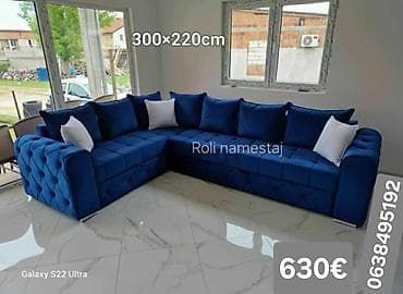 ceragem krevet cena: Ugaona garnitura 300×220 cm - Prostrana L‑forma sa dubokim sedištima — 8