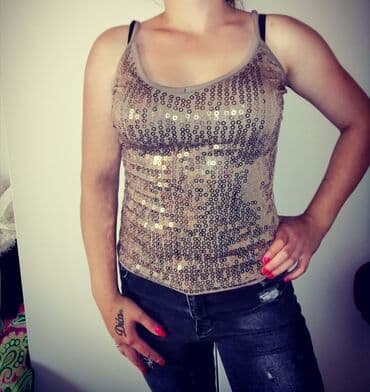 S, M, L, Cotton, Single-colored, color - Silver — 1