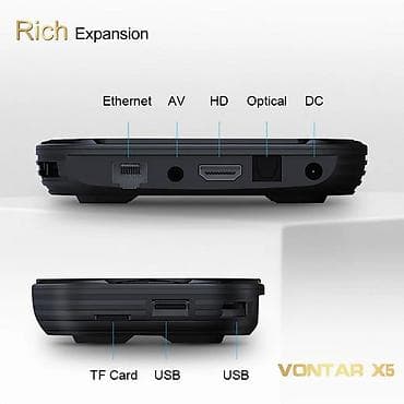 Audio: Android boks Vontar X5- S905X5M- 4/64GB DDR4- Android 14 Garancija na — 5