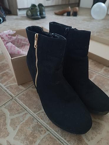 tamaris ankle boots: Ženske antilop gležnjače na punu petu - Boja: crna -Veličina: 40 — 8