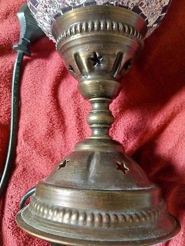 okrugli stol: Orijentalna mozaik stona lampa na struju - Dekorativna — 3