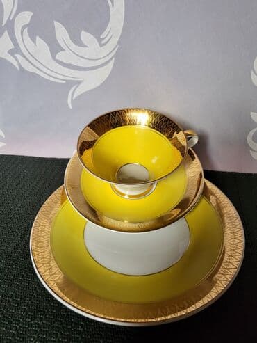 porcelanske solje za caj: Set porcelanski Gehren Istocna Nemacka 60,70te. Set nigde — 2
