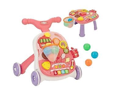stalak za kupanje bebe: KIKKA BOO Guralica/Hodalica Candy Party 2u1 – pink (Šifra: KKB3) - — 3