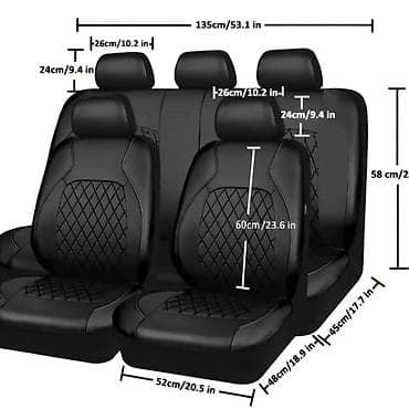 Auto delovi: Presvlake za auto-sedišta – komplet za 5 sedišta (prednja + zadnja — 4