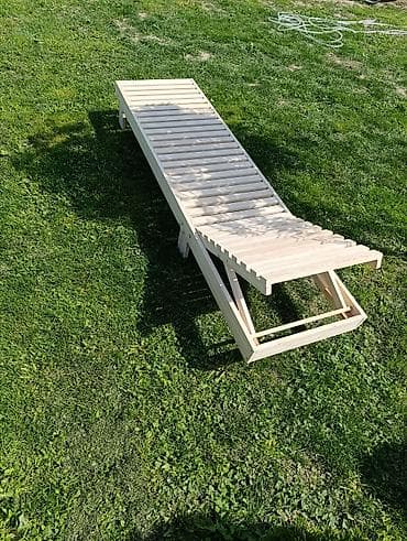 uradi sam proizvodi i cene: Drvene baštenske ležaljke od čamovog drveta - Materijal: pun čam — 5