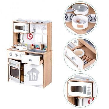 Kids' Kitchens: DRVENA KUHINJA XXL + dodaci za kuvanje – ECO TOYS Šifra proizvoda — 4