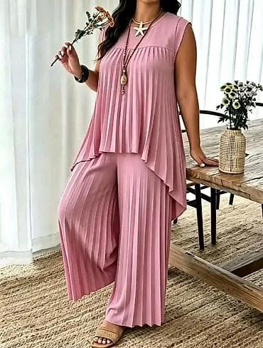 Overalls: Ženski komplet – tunika i pantalone, plus size - Dvodijelni set — 10