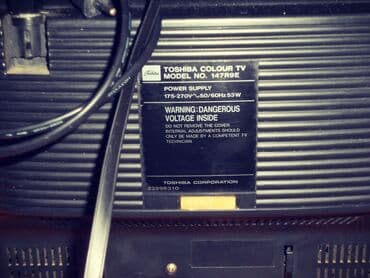 bežična pegla na paru: TV TOSHIBA 147R9E u boji veličina ekrana: 34 cm/14" dijagonala uz tv — 6