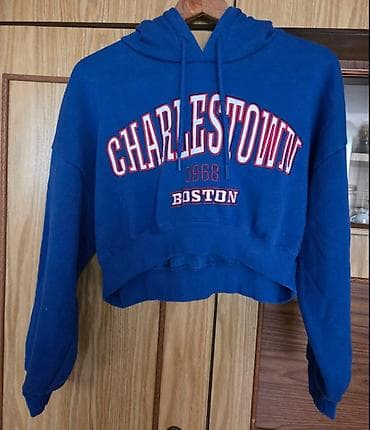 Plavi komplet trenerke – dukserica s kapuljačom i donji deo - Boja