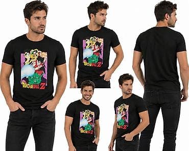 Muška majica kratkih rukava sa Dragon Ball Z motivom. - Boja: crna -
