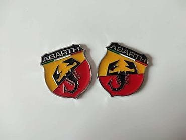 moda mi beograd: NATPIS PLOČICA ABARTH U PARU ZA FIAT 500, GRANDE PUNTO, PUNTO . | — 2