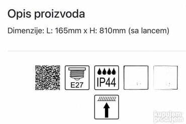 girlanda sa sijalicama: Šifra: 617722 Brend: MITEA Lighting Artikal: Viseća lampa Tip grla — 2