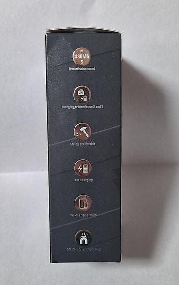 Kabl usb za punjenje i prenos podataka, potpuno nov . Brzo punjenje 5A — 2