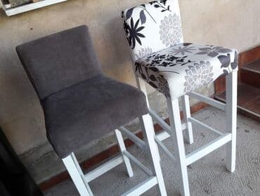 bele plasticne stolice: Sa dugmetom su 40e a obicne barske 39 evra — 1