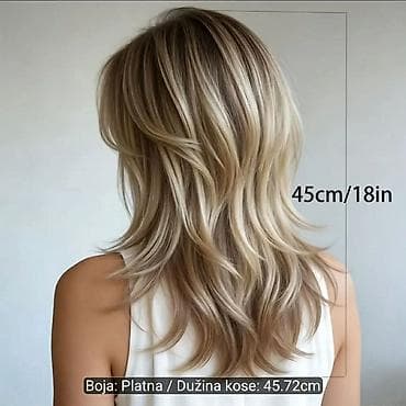 shein perike: Perika – srednja dužina 45,72 cm, boja: platna (ashy/bež plavuša) - — 5