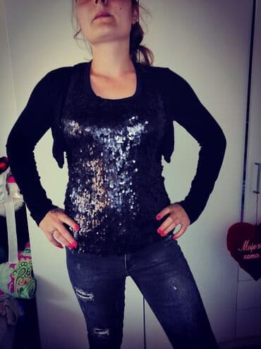 dzemper haljina: S (EU 36), M, L, Pamuk, Kratki, Jednobojni — 1