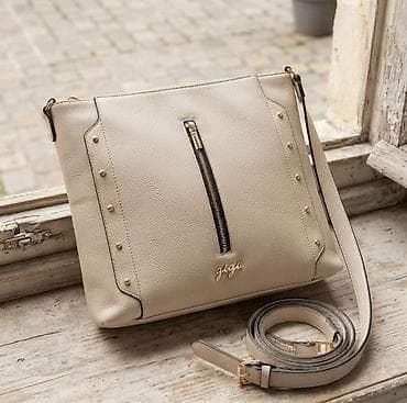 Bež crossbody torba „gigi” - Materijal: kvalitetna eko-koža sa finom