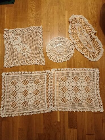 kutije za odlaganje igracaka: Doilies, Used, color - White — 3