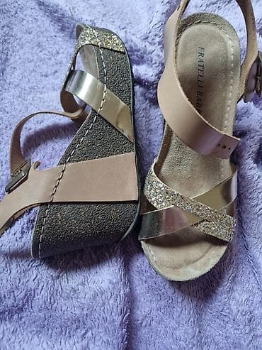 Papuče: Dečije sandale Fratelli Babb – zlatne - Brend: Fratelli Babb (otisak — 1