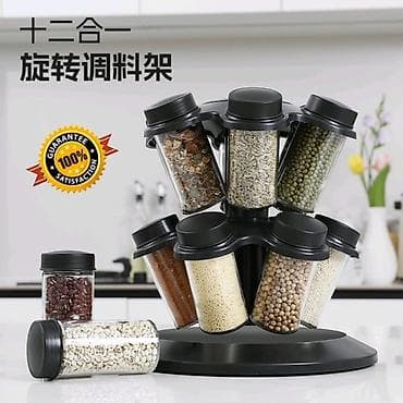 Rotacioni stalak za začine sa 12 bočica Unesite red, preglednost i — 3