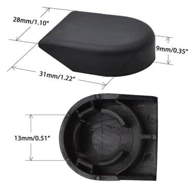mrezice za auto prozore: Poklopci srafova brisaca za Toyota Yaris XP90 od 2005 NOVO! — 2