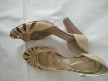 bež čizme od brušene kože: Sandals, 40 — 4