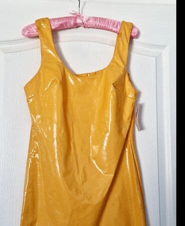haljine c a: One size, color - Yellow, Cocktail, With the straps — 2