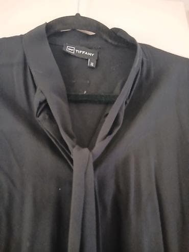 tech fleece teget: - Teget haljina sa dugim rukavima i bogatim ukrasima oko dekoltea — 5