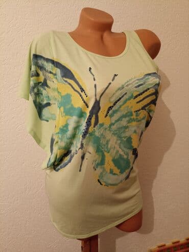 Košulje: S (EU 36), Pamuk, Sa ilustracijom, bоја - Zelena — 2