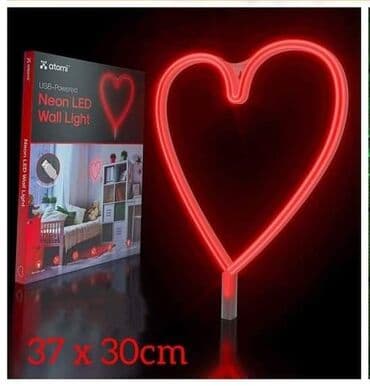 led dekoracija: Cena 1300 din Neonska LED lampa oblik Srce Savršena dekoracija za dom — 1