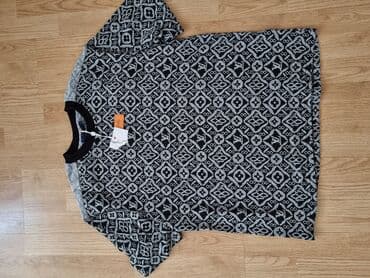 Majice: Majica na kratke rukave, L (EU 52), 9Fashion Woman, bоја - Šareno, Likra