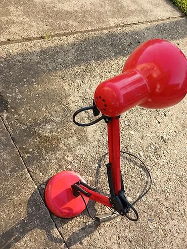 Kućni dekor: Stočna/desktop radna lampa sa podesivim krakovima – crvena - Klasičan — 5