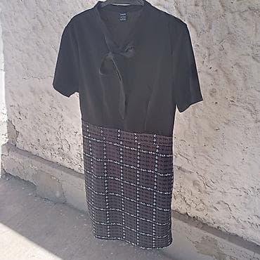 Elegantna haljina SHEIN, veličina L - Model: dvobojna, gornji deo crn