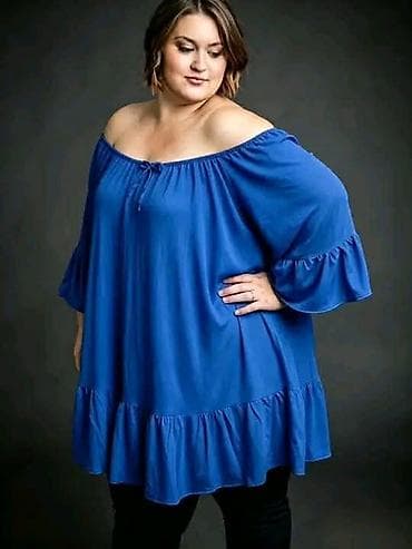 ocilo: Tunika sa otkrivenim ramenima (plus size). - Kroj: širok,lepršav — 8