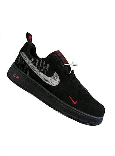 muske patike broj 49: Nike Air Force 1 – crne patike sa posebnom grafikom - Model: Air — 1