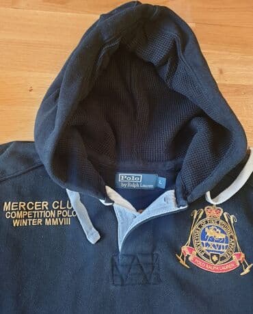 srebrni lancic sa krsticem: Sweatshirt, L (EU 52), Ralph Lauren, color - Black, With a hood — 1