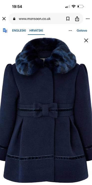 Helanke: Presladak Monsoon kaputić za bebe, za uzrast od 6 - 12 meseci. Mekan — 3