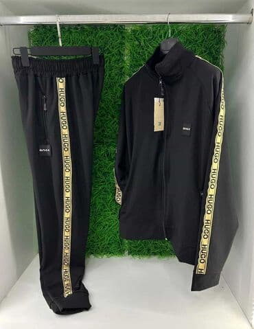 baggy trenerke: Komplet, 2XL, L, M, Hugo Boss, bоја - Crna — 2